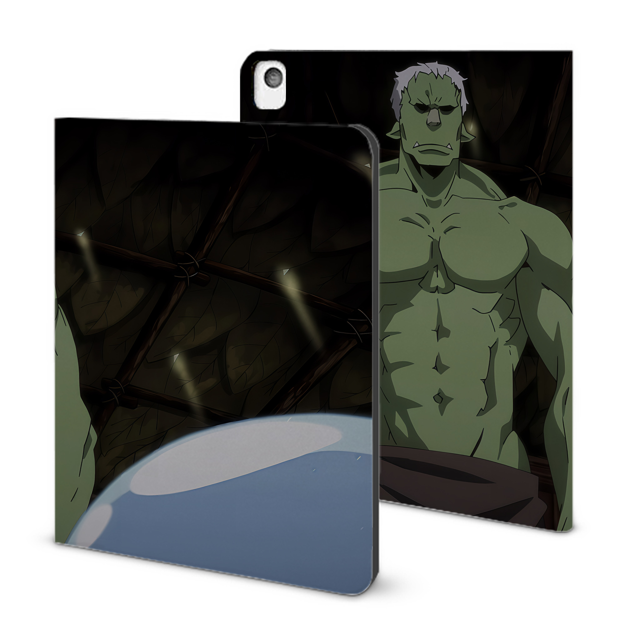 （画像用） 転スラ Regarding Reincarnated to Slime IPadケース ペンホルダー付き ブックスタイルデザイン